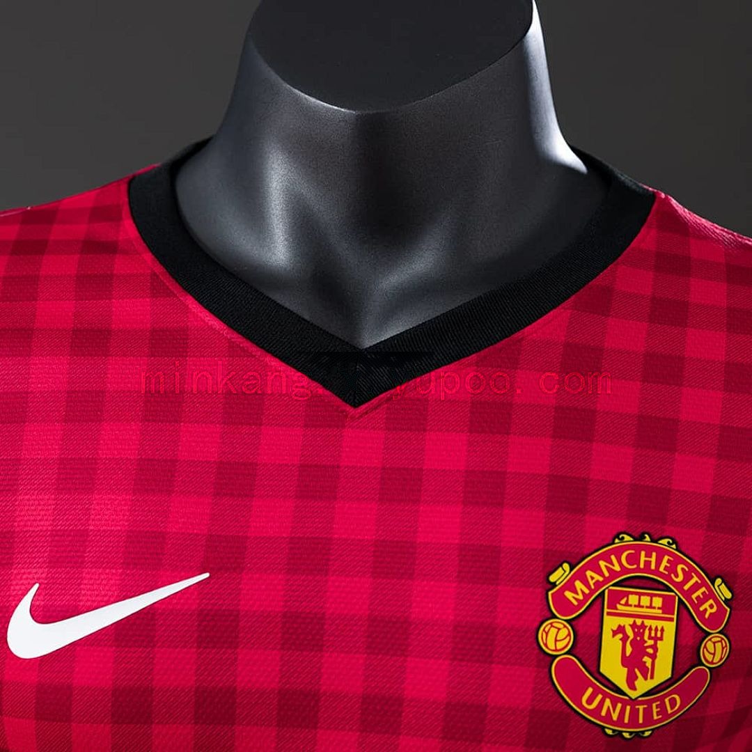 M-U 12_13 Home Long Sleeve Player Version Retro Jersey S-3XL 7