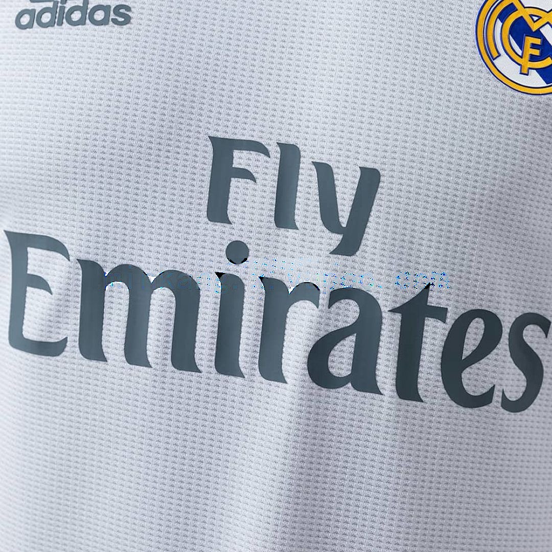 Real Madrid 15_16 Home Long Sleeve Player Version Retro Jersey S-3XL 7