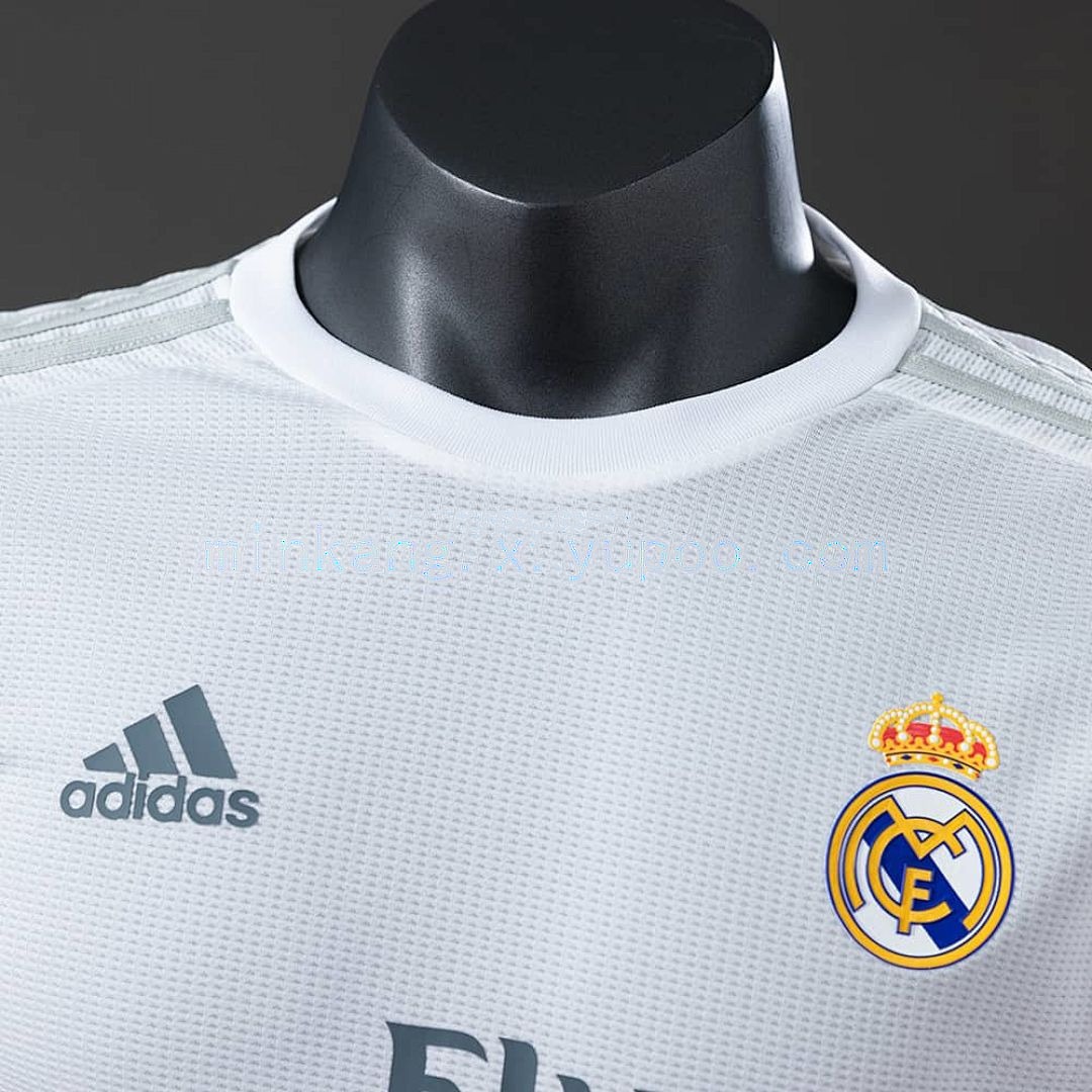 Real Madrid 15_16 Home Long Sleeve Player Version Retro Jersey S-3XL 8