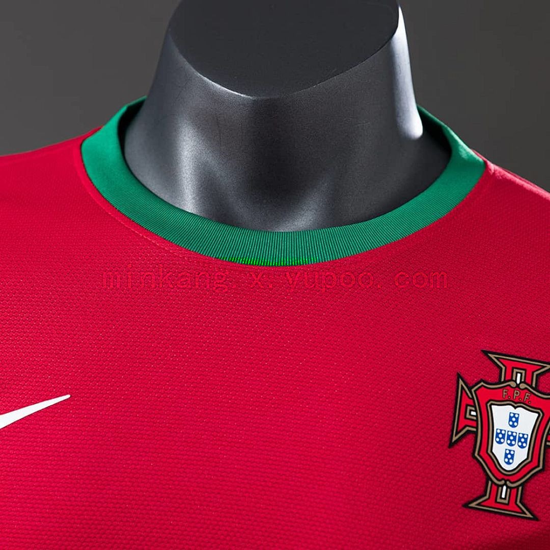 Portugal 2012 Home Long Sleeve Player Version Retro Jersey S-3XL 6