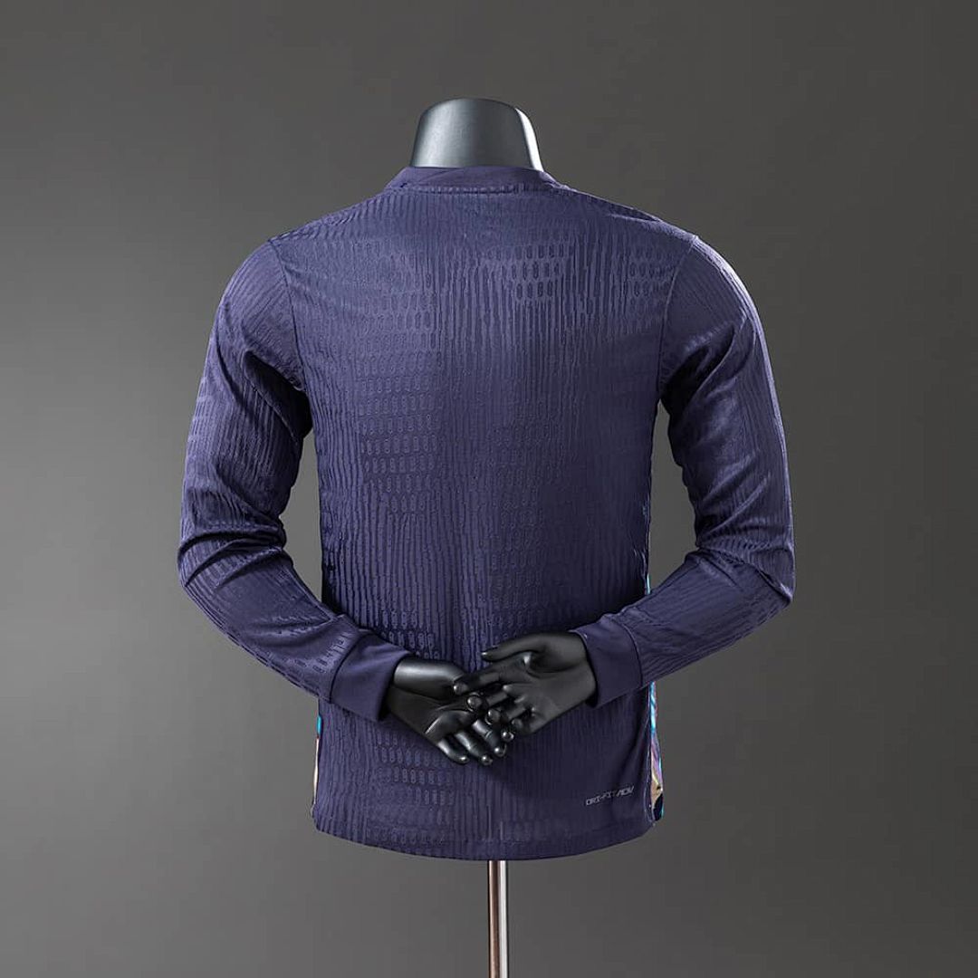 England 2024 Away Long Sleeve Player Version Jersey S-3XL 7