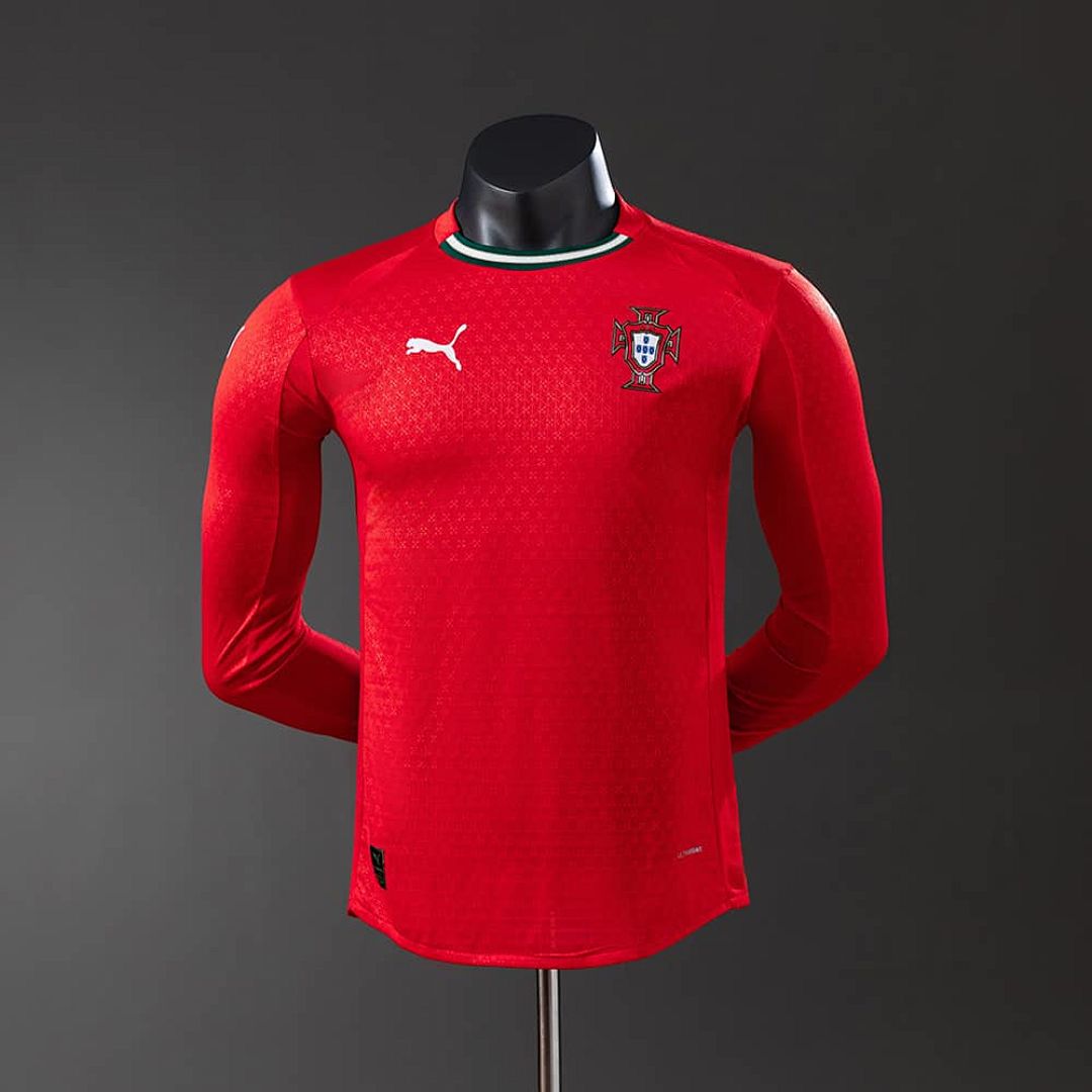 Portugal 2025 Home Long Sleeve Player Version Jersey S-3XL