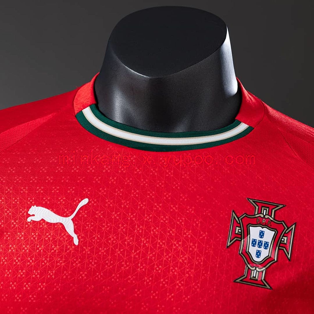 Portugal 2025 Home Long Sleeve Player Version Jersey S-3XL 6