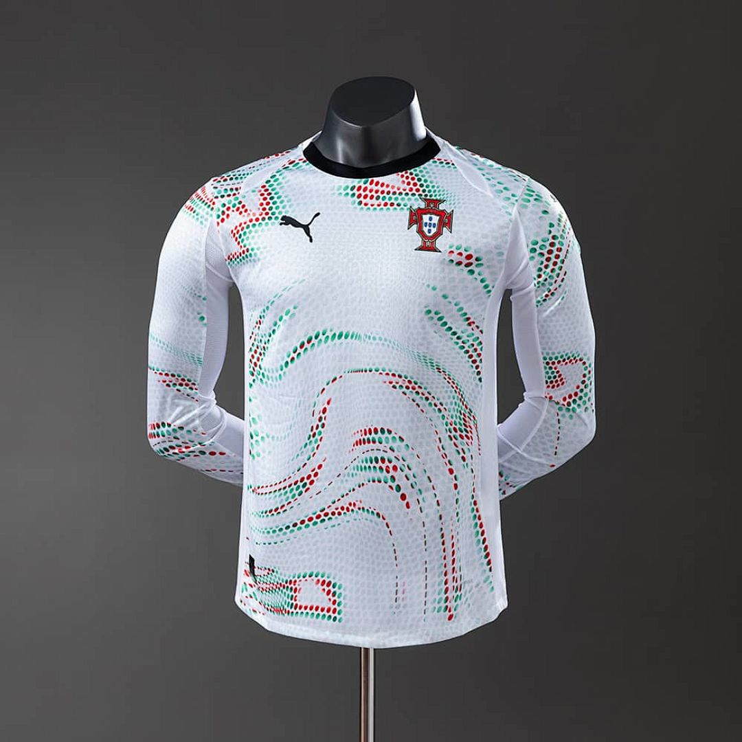 2025 Player Long Sleeve Portugal Away Jersey S-XXL
