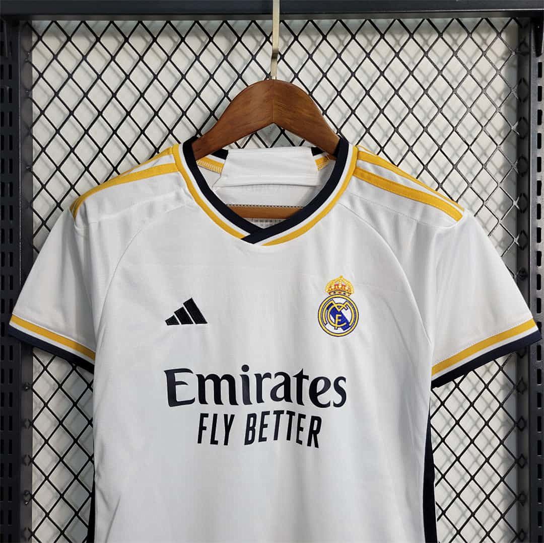 23-24 Real Madrid home kids kit 12