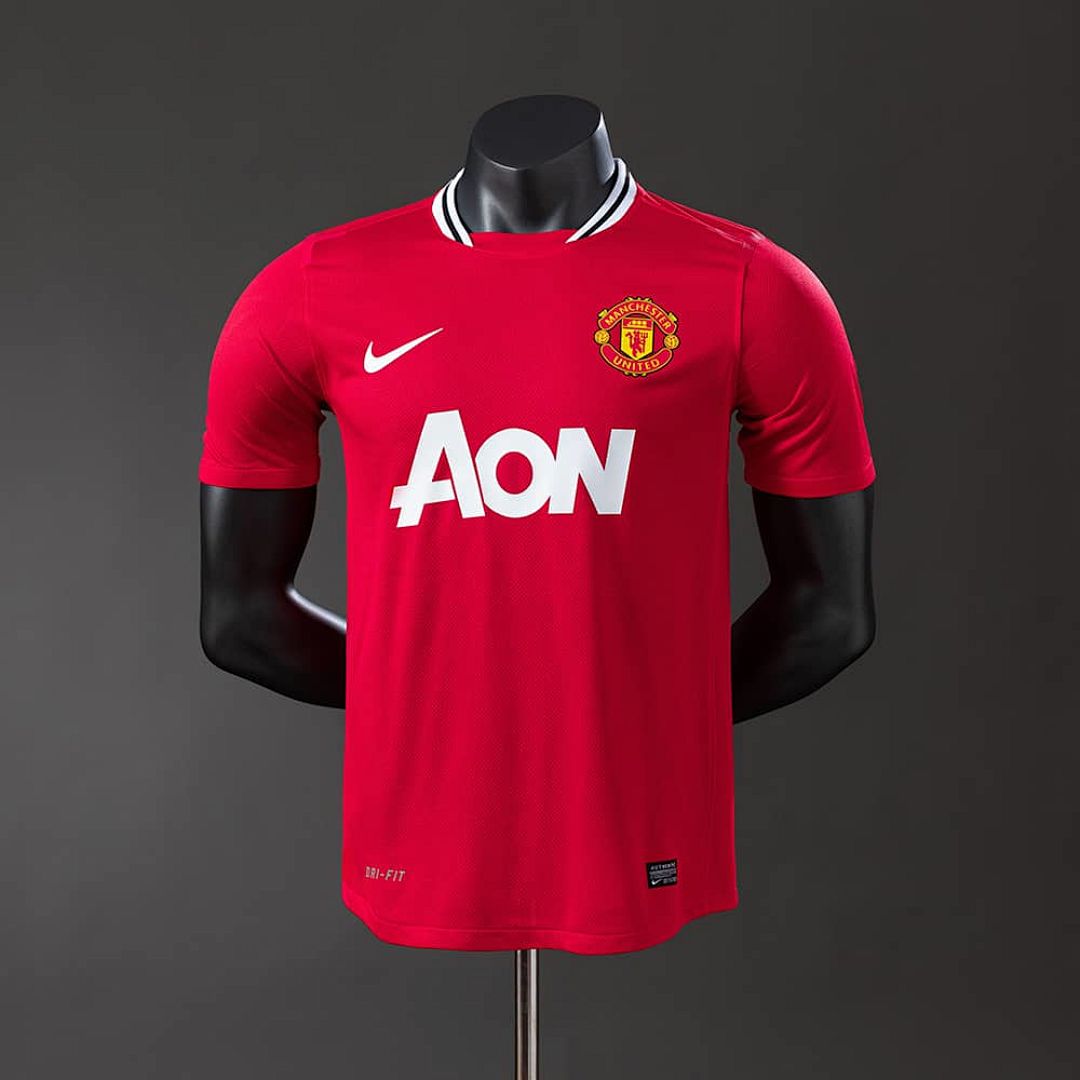 M-U 2011_12 Player Version Retro Home Jersey S-3XL
