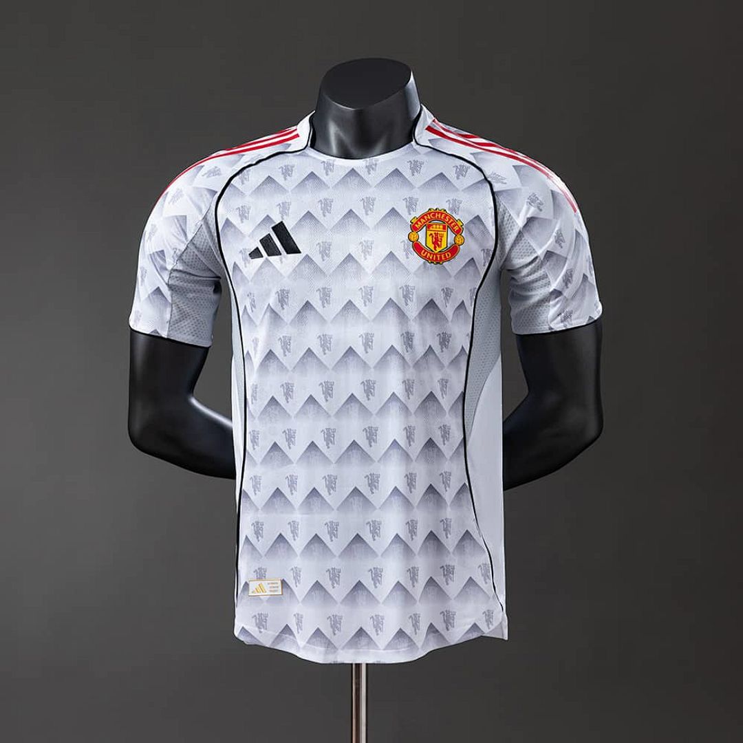 M-U 25_26 Special Edition Grey Player Version Jersey S-3XL