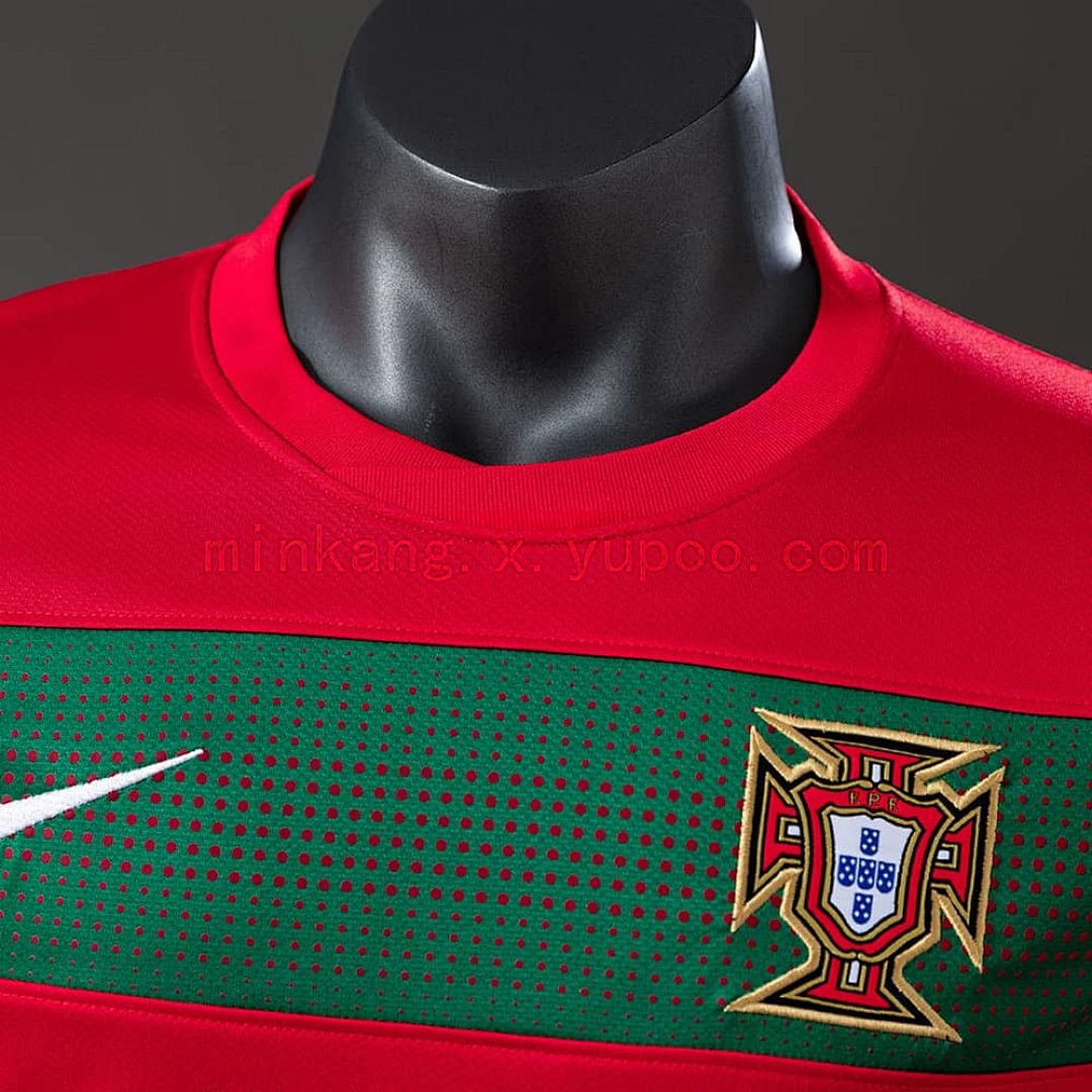 Portugal 2010 Player Version Retro Long Sleeve Home Jersey S-3XL 6