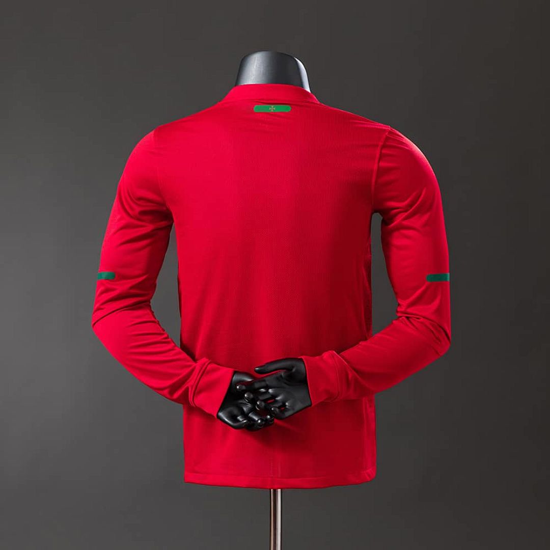 Portugal 2010 Player Version Retro Long Sleeve Home Jersey S-3XL 7