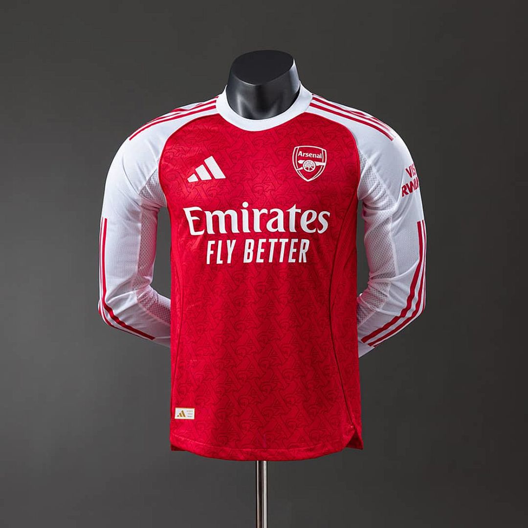 Arsenal 25_26 Home Long Sleeve Player Version Jersey S-3XL