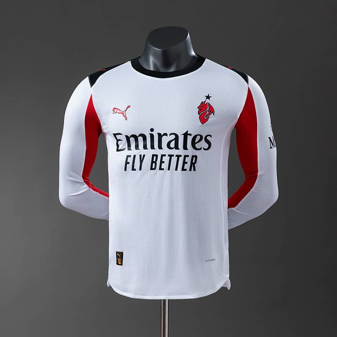 AC Milan 25_26 Away Player Version Long Sleeve Jersey S-3XL