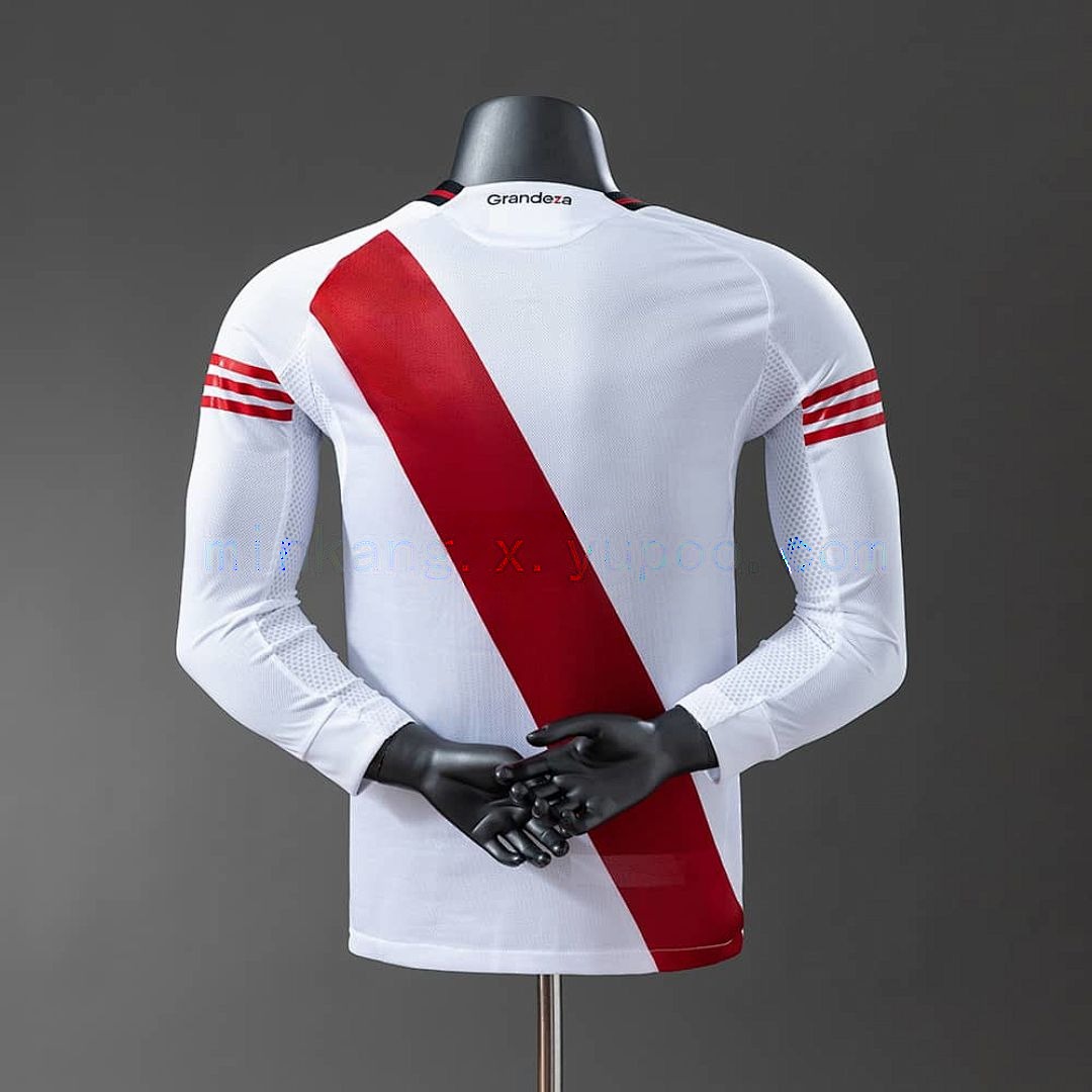 River Plate 25_26 Player Version Home Long Sleeve Jersey S-4XL 3