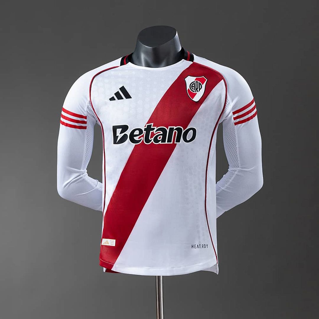 River Plate 25_26 Player Version Home Long Sleeve Jersey S-4XL 8