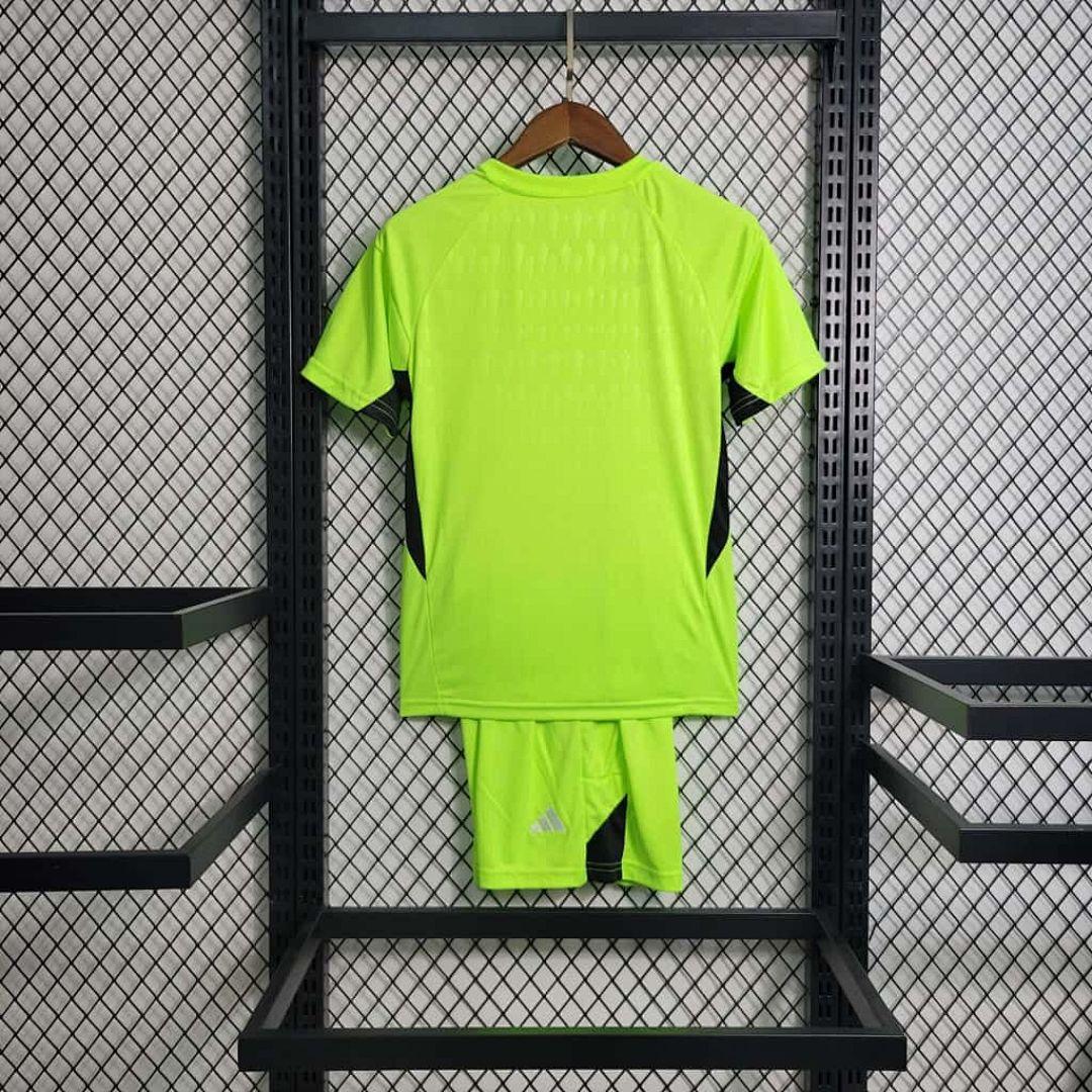23-24 Real Madrid Kids Green Goalkeeper Kits 6