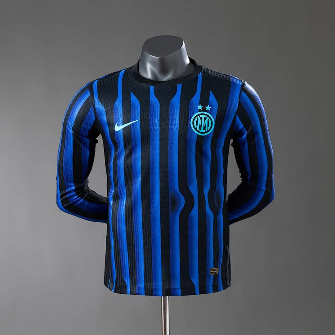 Inter Milan 25_26 Home Long-Sleeve Player Version Jersey S-3XL