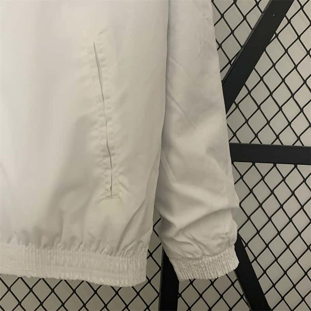 23-24 Real Madrid Reversible Dragon Windbreaker White 8