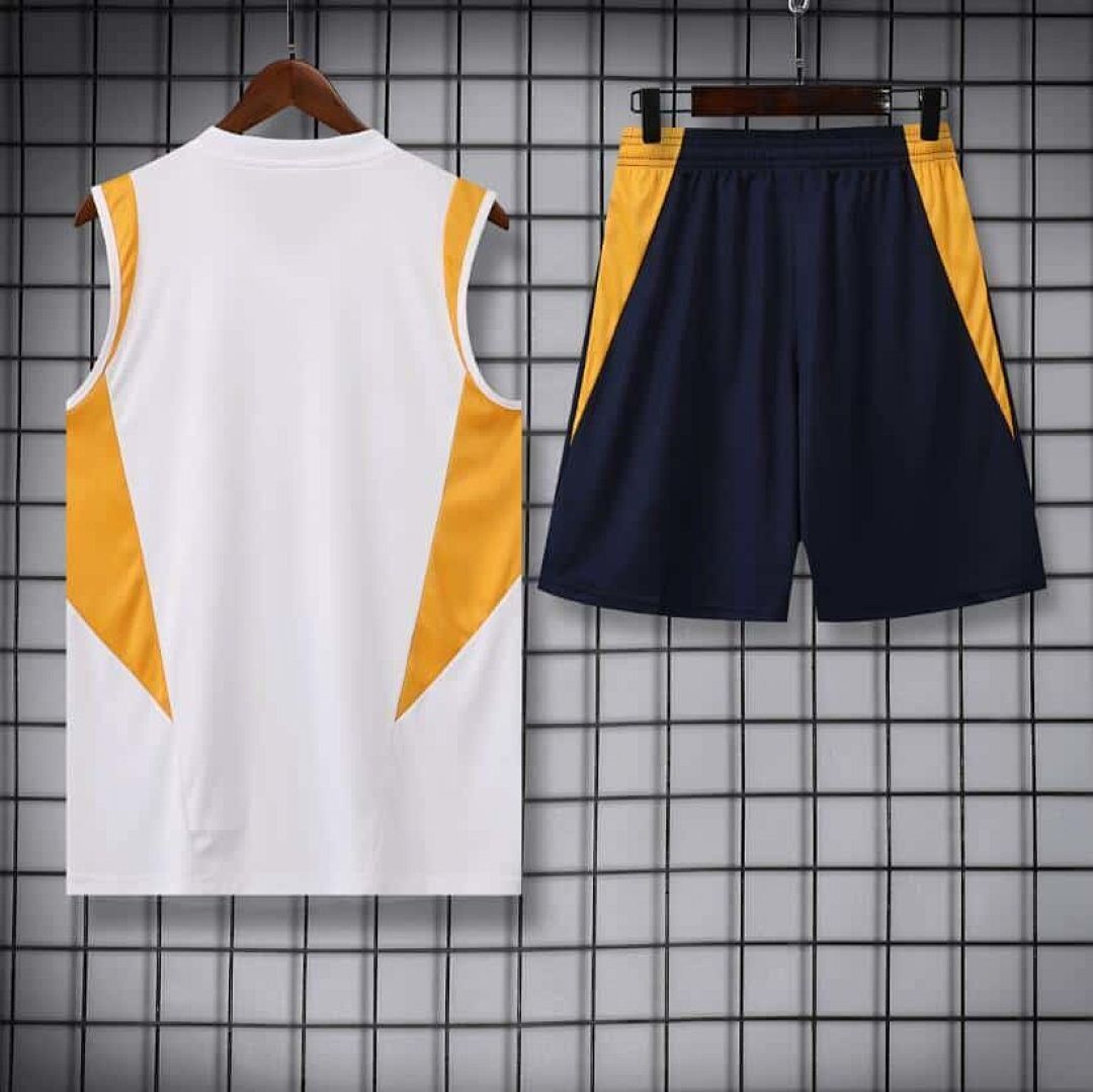 23-24 Real Madrid Training Suits White Vest Kit 2