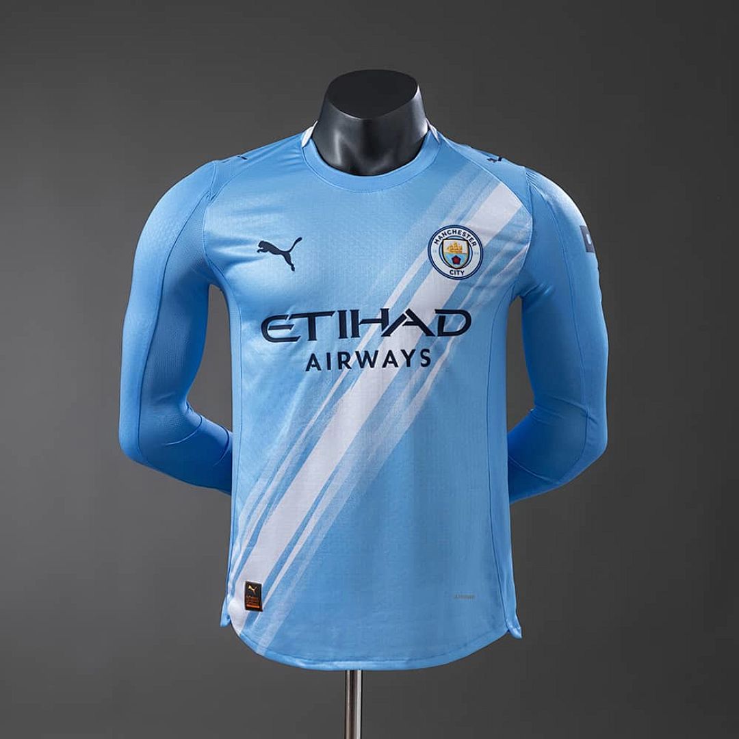 Manchester City 25_26 Home Long-Sleeve Player Version Jerseys S-3XL 2