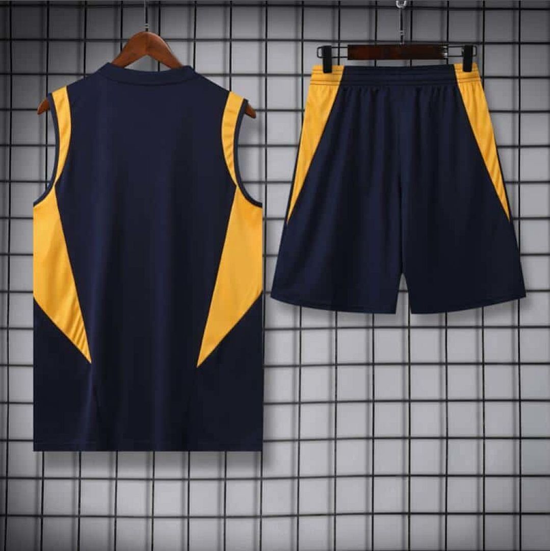 23-24 Real Madrid Training Suits Navy Vest Kit 2