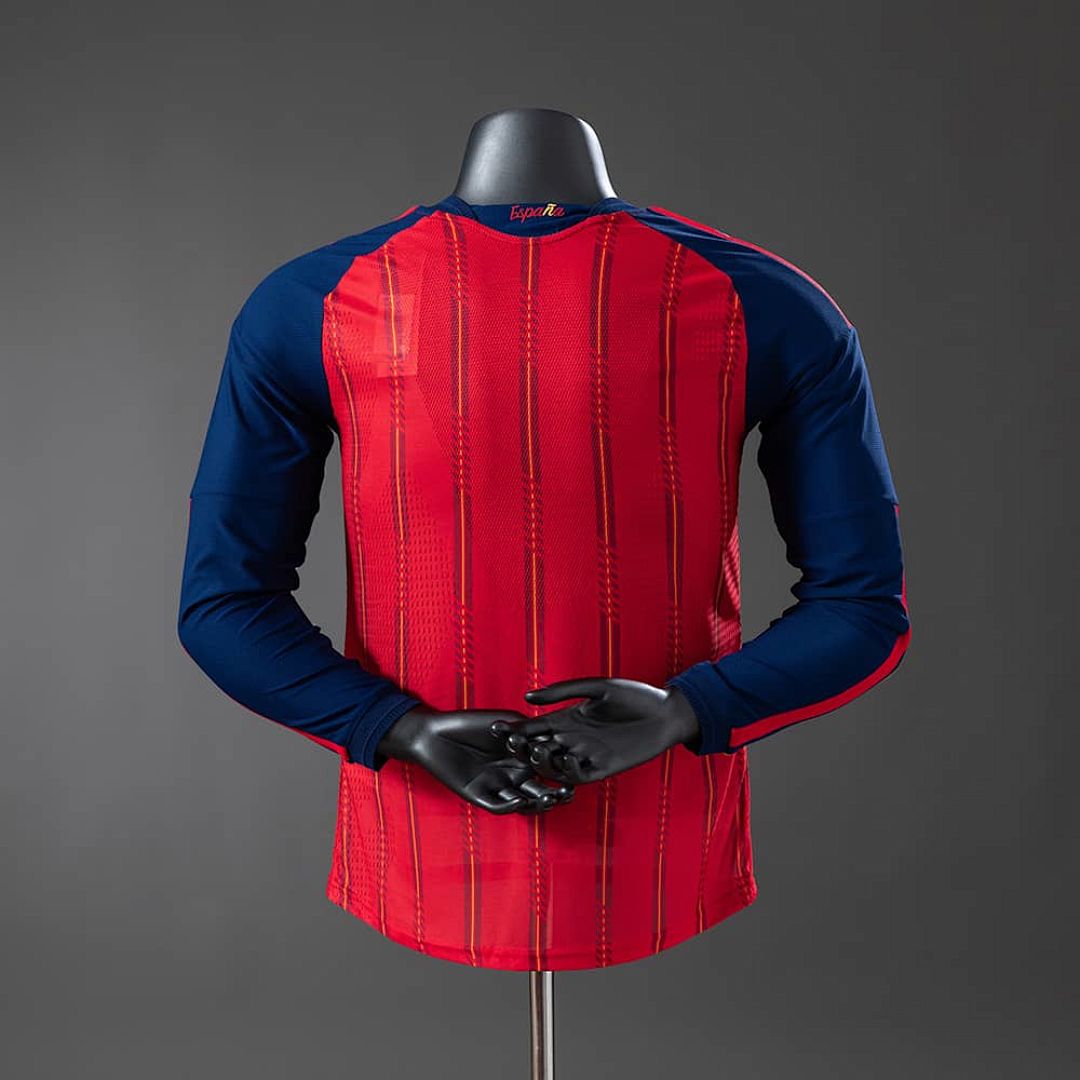 Spain 2026 Home Long-Sleeve Player Version Jerseys S-4XL 2