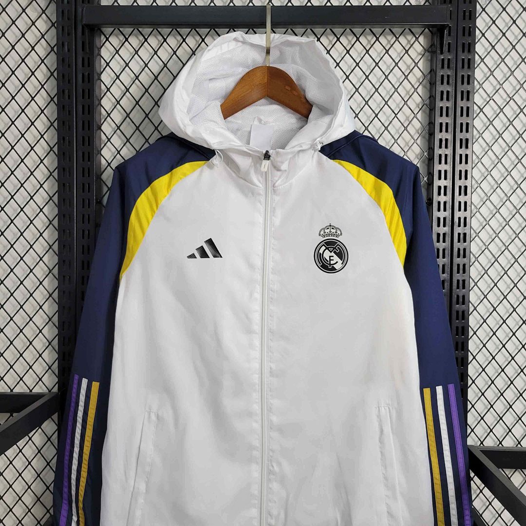 23-24 Real Madrid White Windbreaker New Jackets 5