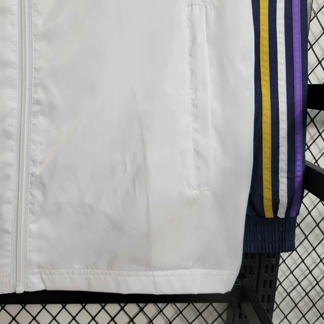 23-24 Real Madrid White Windbreaker New Jackets 6