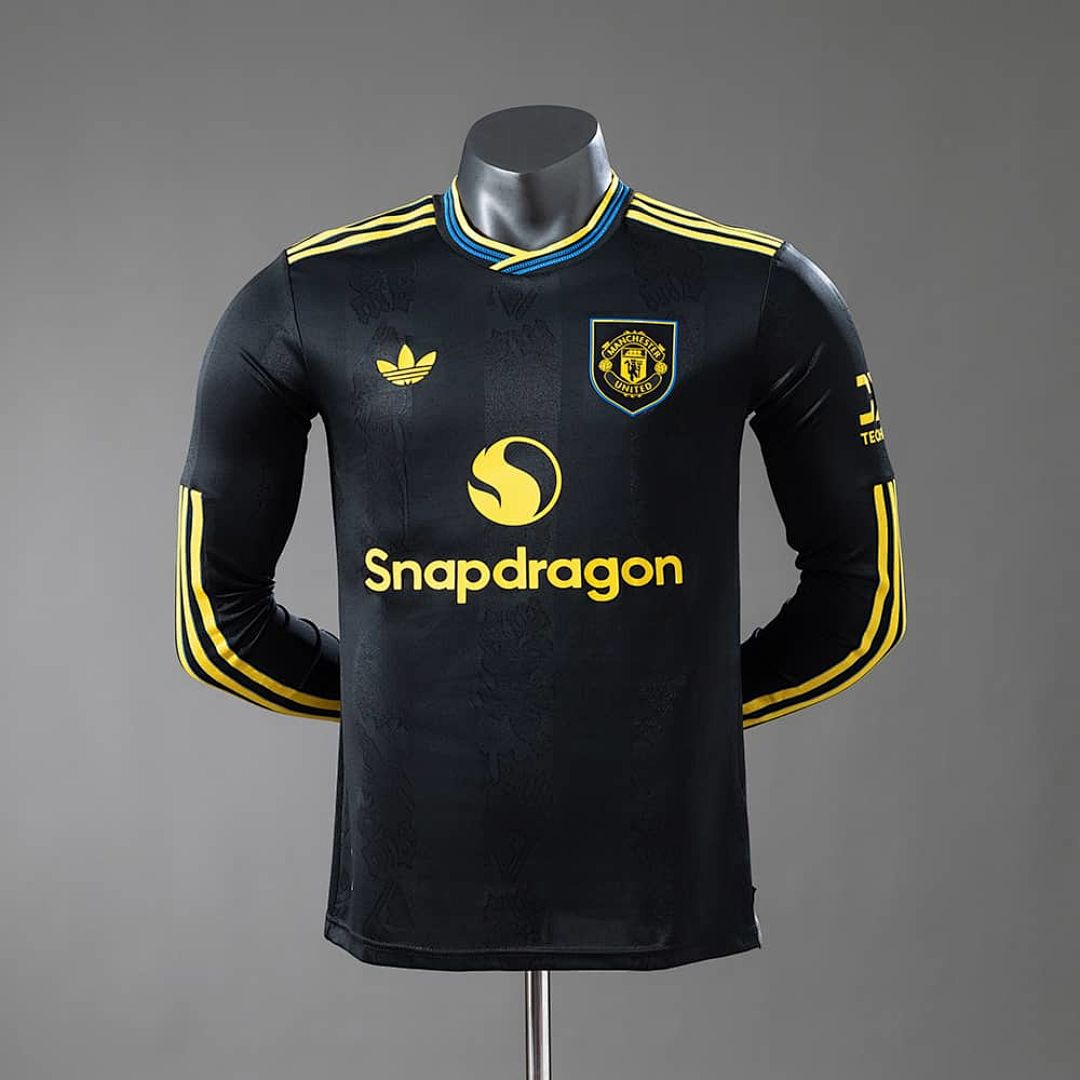 M-U 25_26 Third Away Player Version Long-sleeved Jersey S-XXL