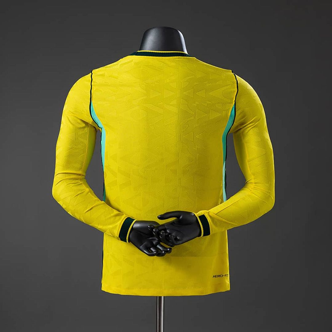 Brazil 2026 Home Player Version Long-Sleeve Jersey S-3XL 2