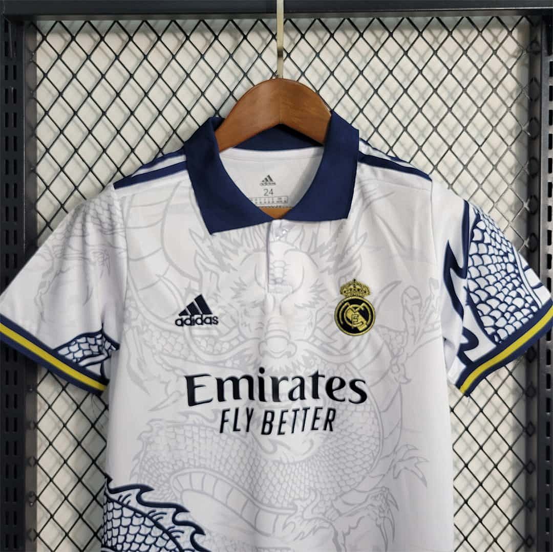 23-24 Real Madrid Special Edition White kids kit 5