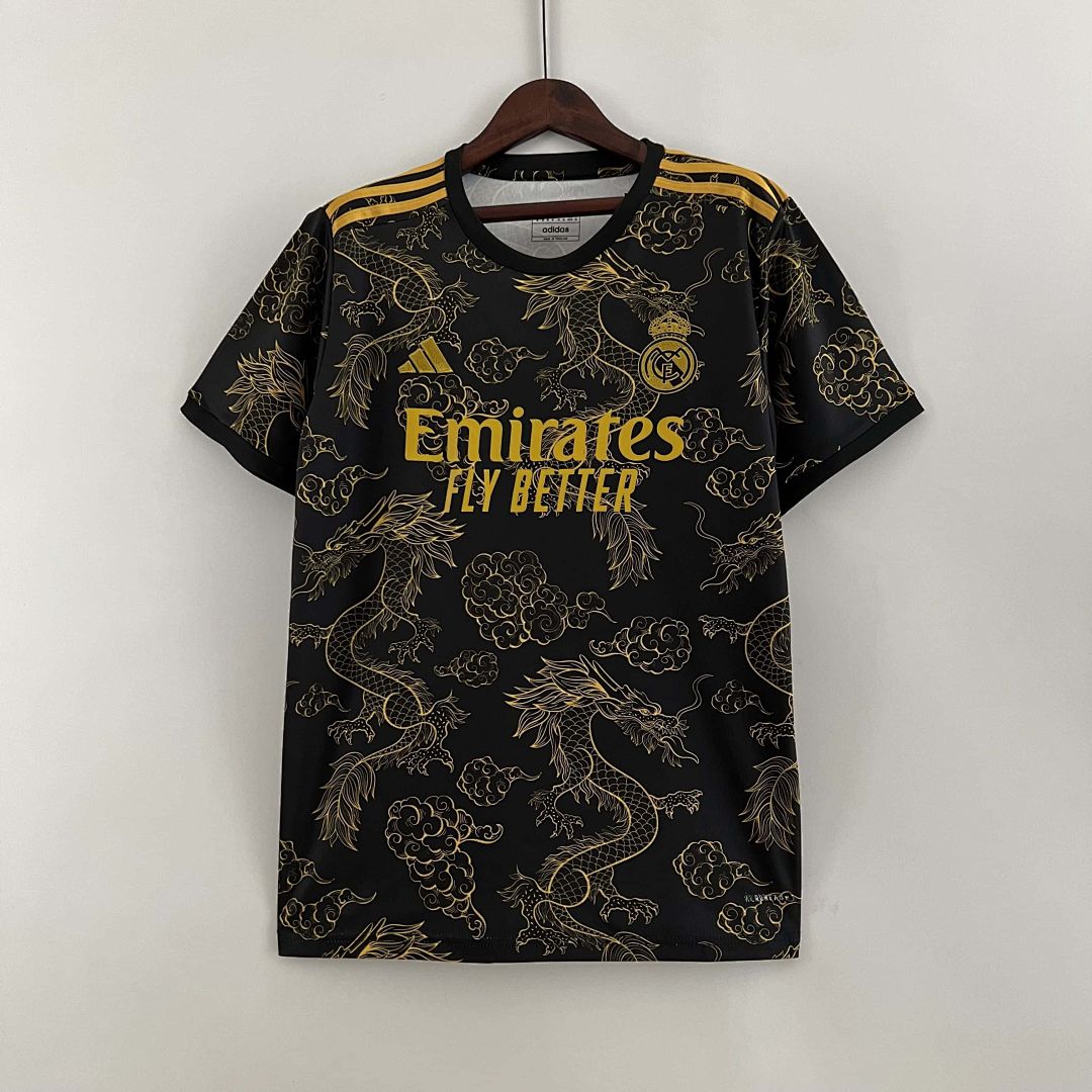 23-24 Real Madrid Special Edition Kit Golden Dragon Shirt