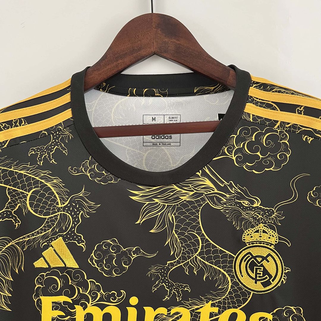 23-24 Real Madrid Special Edition Kit Golden Dragon Shirt 2