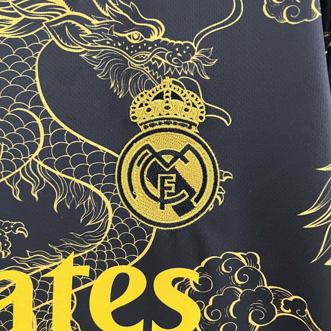 23-24 Real Madrid Special Edition Kit Golden Dragon Shirt 3