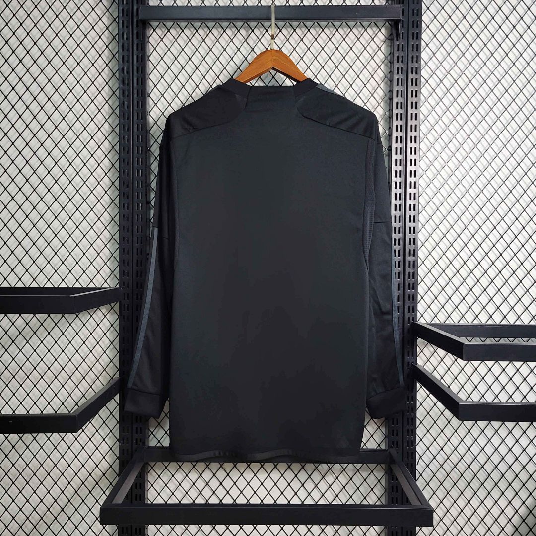 23-24 Real Madrid Third Kit Long Sleeve Black Shirt 2