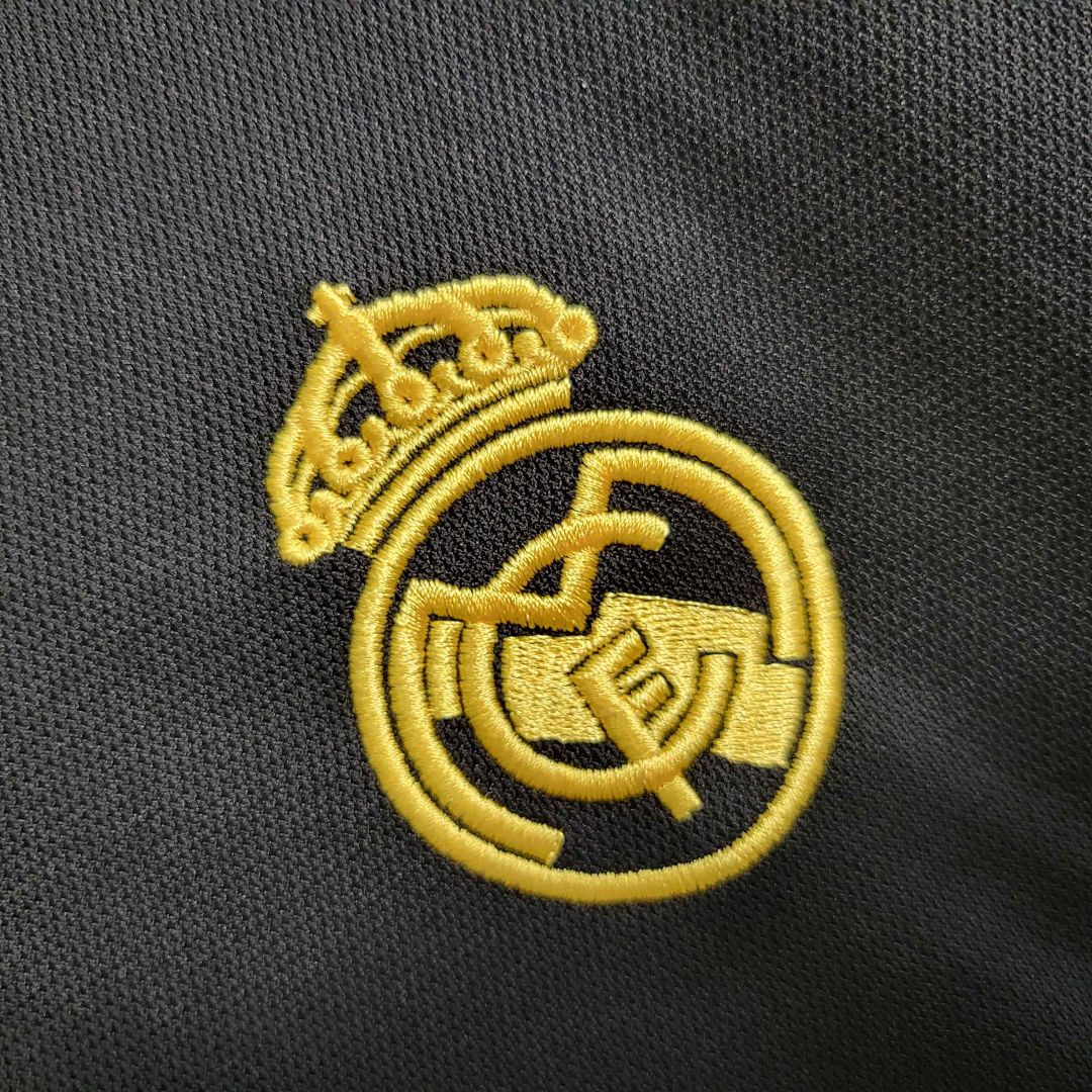 23-24 Real Madrid Third Kit Long Sleeve Black Shirt 4
