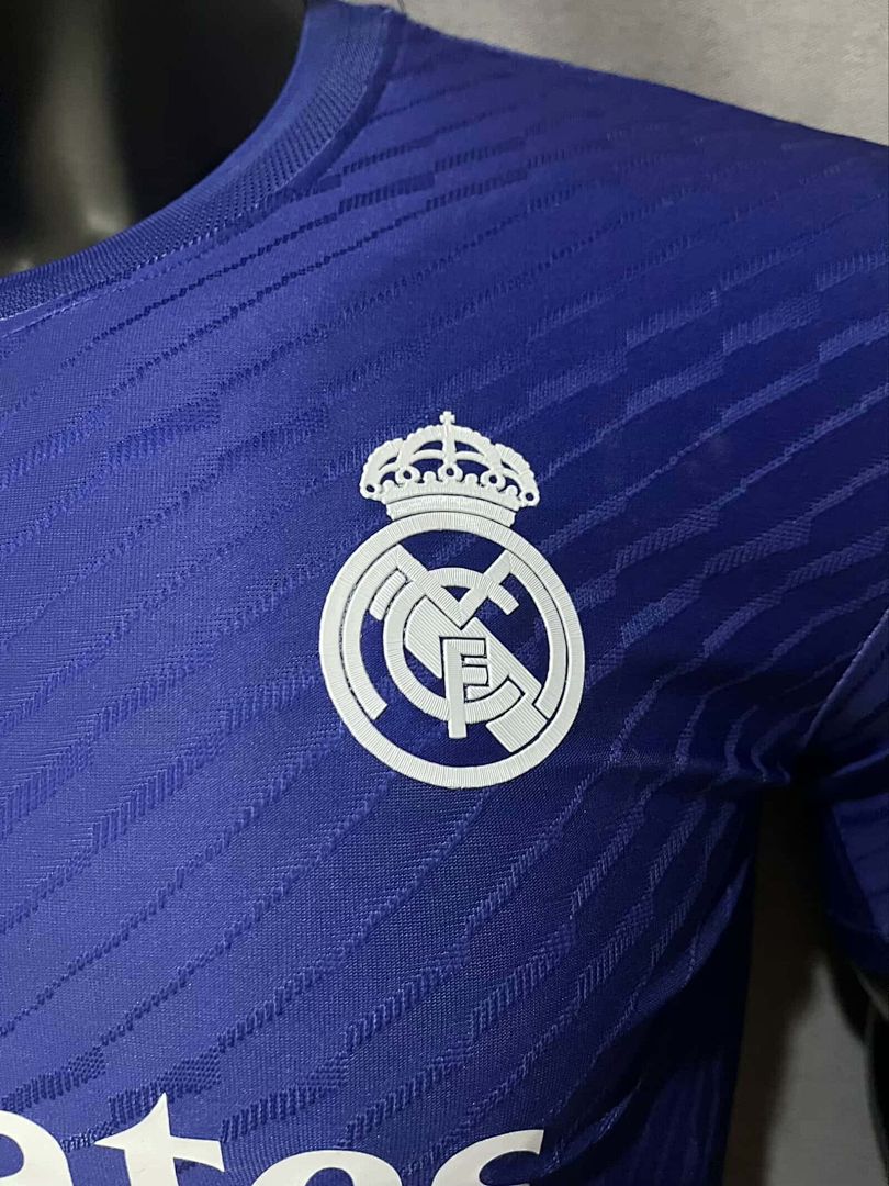 23-24 Real Madrid Y3 Blue Kit Player Version Shirt 2