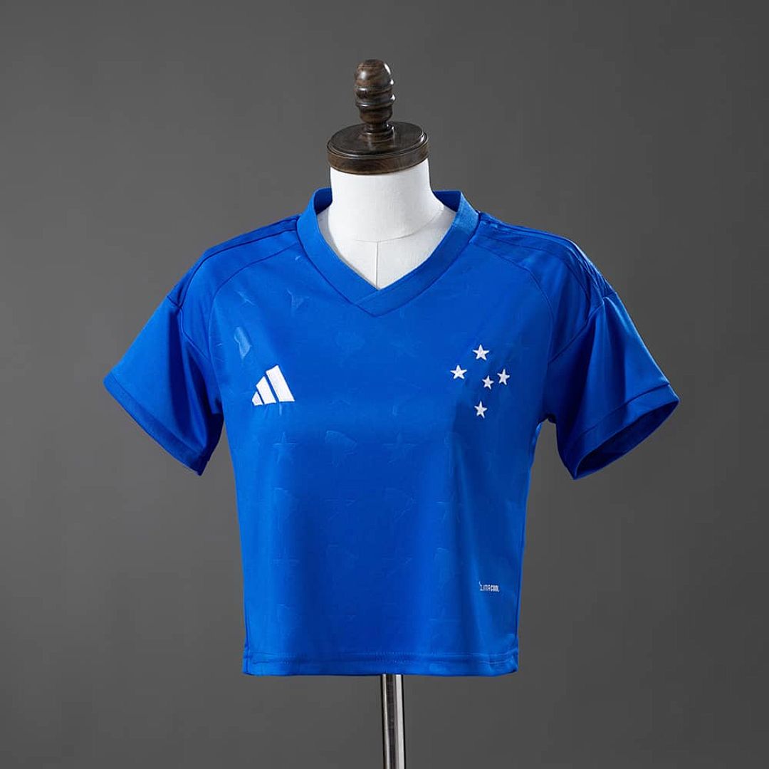 Cruzeiro 26_27 Home Women's Crop Top Style S-XXL