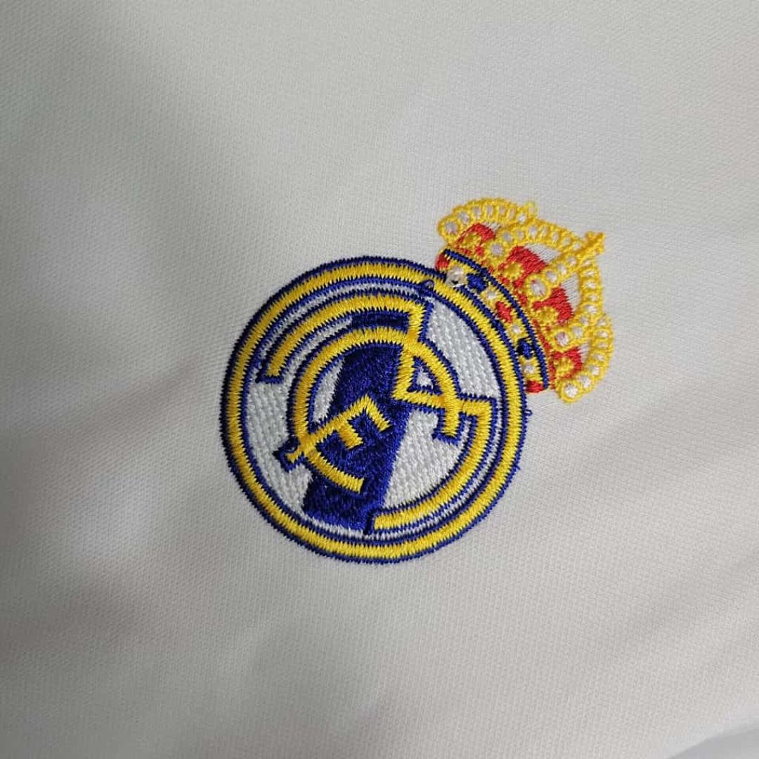 23-24 Real Madrid Home Kids Long Sleeve Kits Soccer Jerseys Yupoo 3