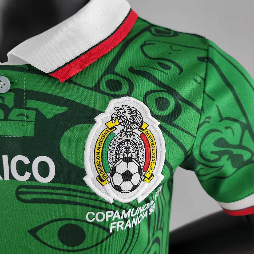 Retro kids kit 1998 Mexico home size：16-28 10