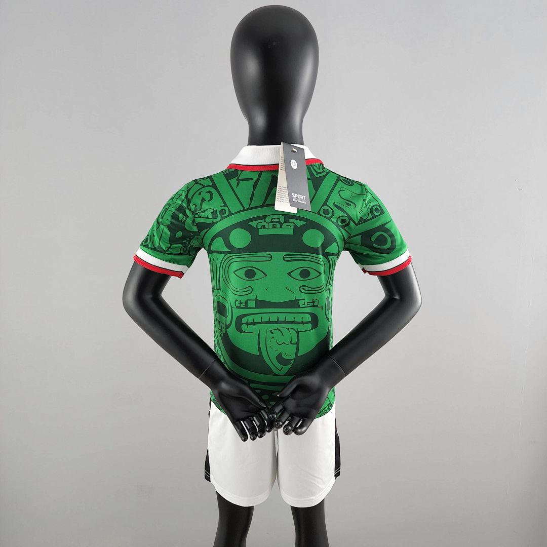 Retro kids kit 1998 Mexico home size：16-28 4
