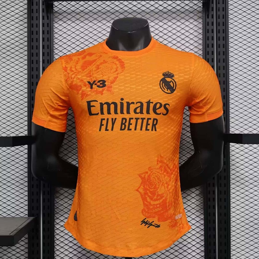 23-24 Real Madrid Special Edition Y3 Yellow Kit Player Version Shirt