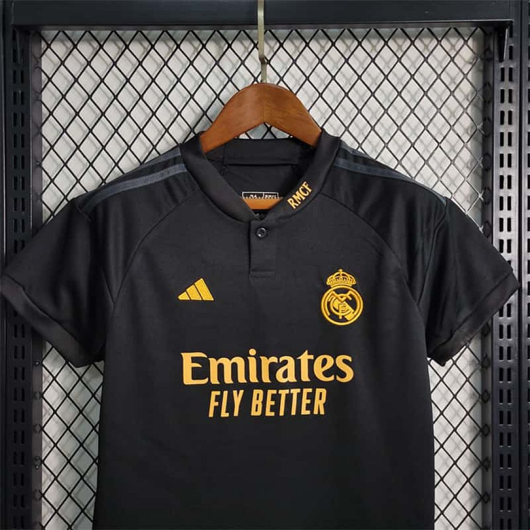 23-24 Kids Real Madrid Third away Size 16-28 Soccer Jerseys 10