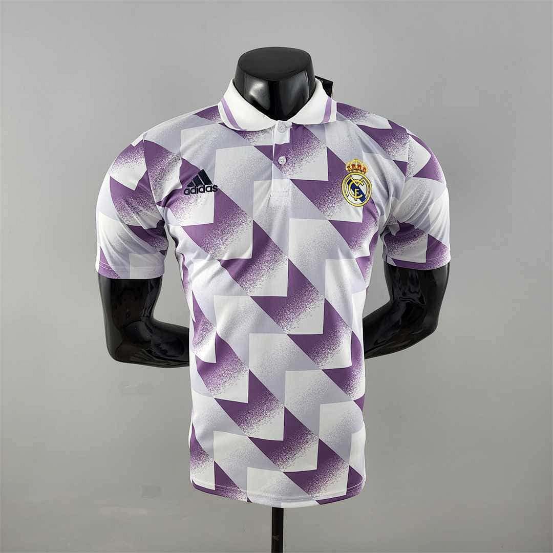 22-23 Real Madrid POLO purple-white