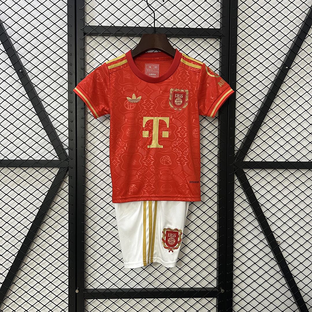 25_26 kids Bayern Munich 125th Anniversary Jersey 16-28