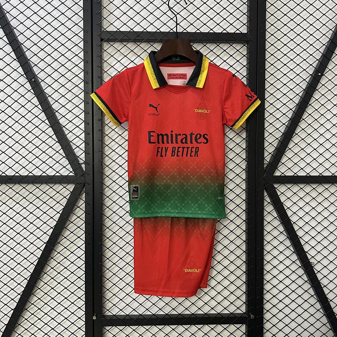 25_26 kids AC Milan Co-Branded Edition Jersey 16-28