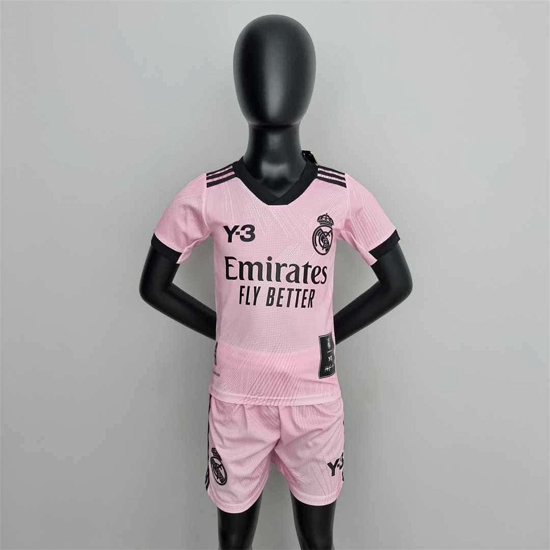 22-23 Real Madrid Y3 pink kids kit