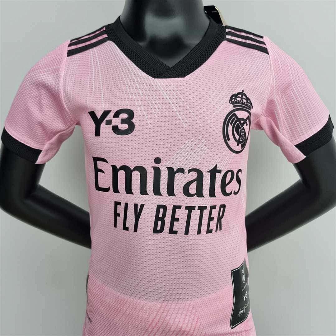 22-23 Real Madrid Y3 pink kids kit 2