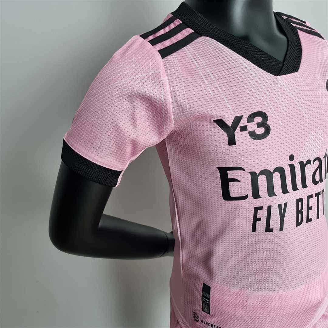 22-23 Real Madrid Y3 pink kids kit 5
