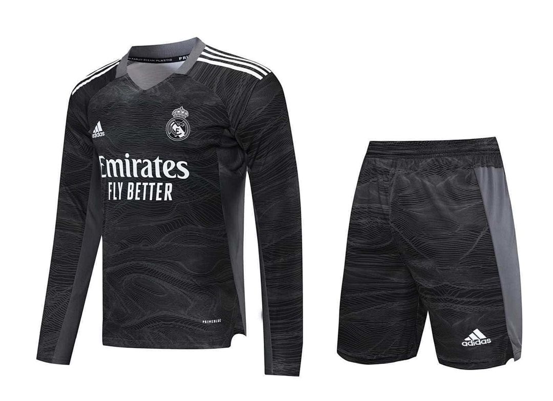 21-22 Real Madrid black goalkeeper long sleeve