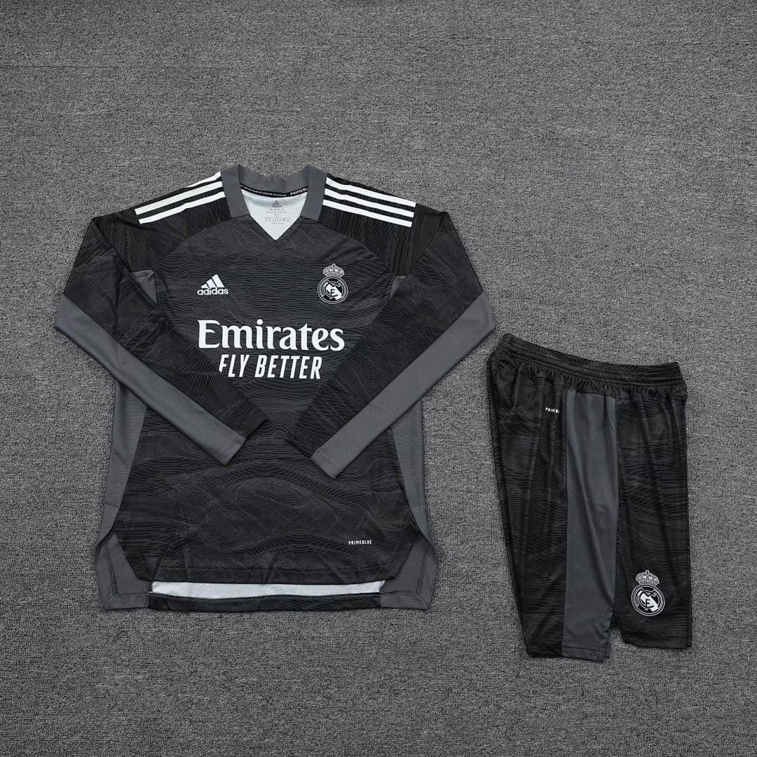 21-22 Real Madrid black goalkeeper long sleeve 4