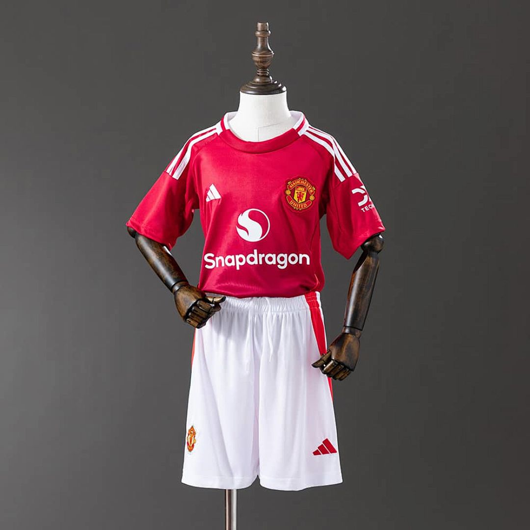 M-U 25_26 Home kids kit Jersey SZIE 16-28